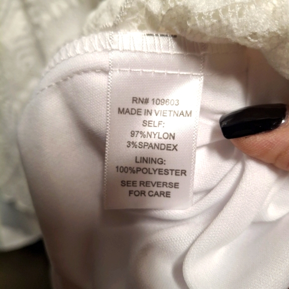 Rabbit Rabbit Rabbit Ivory Lace Knee Length To Midi Dress - Picture 8 of 8